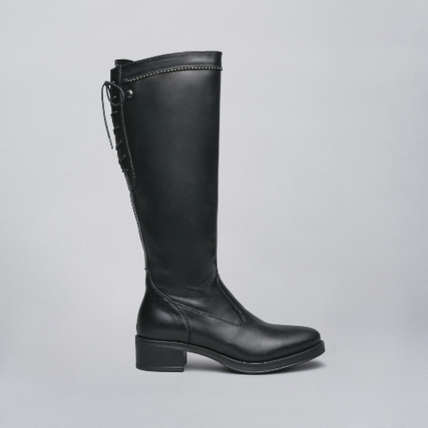 Schwarze Bologna-Stiefel