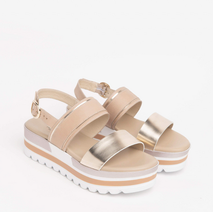 Beige Ginster Sandalen