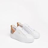 Witte luipaardsneakers