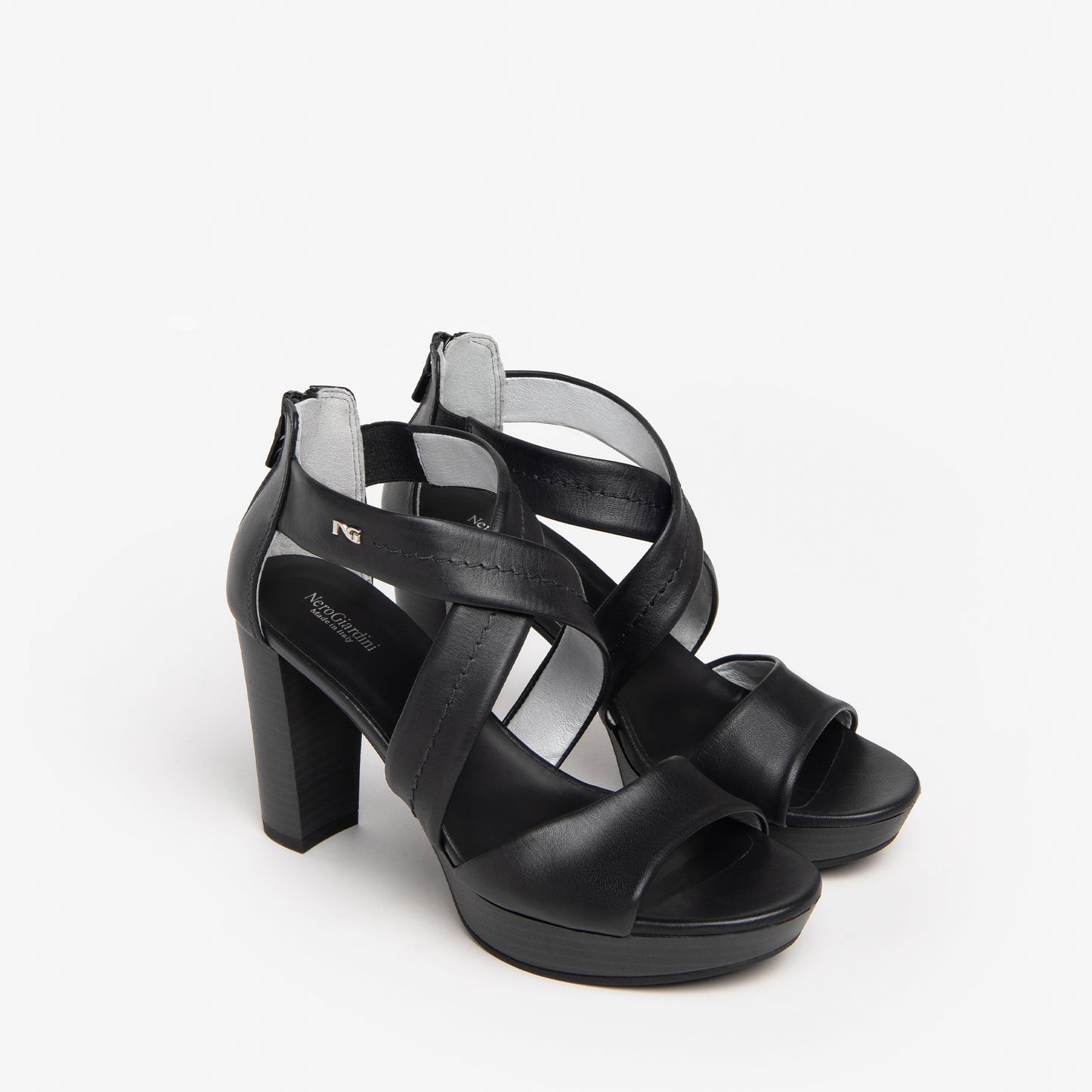 Briançon schwarze Sandalen