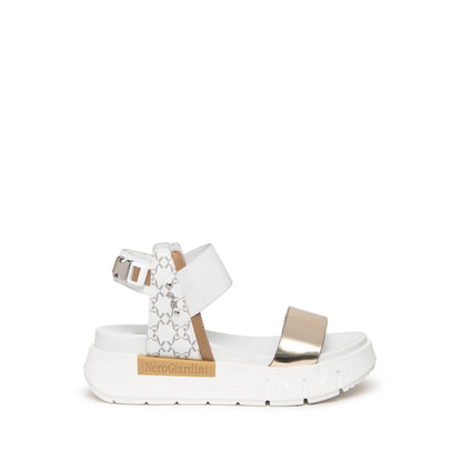 Weiße Tarascon-Sandalen
