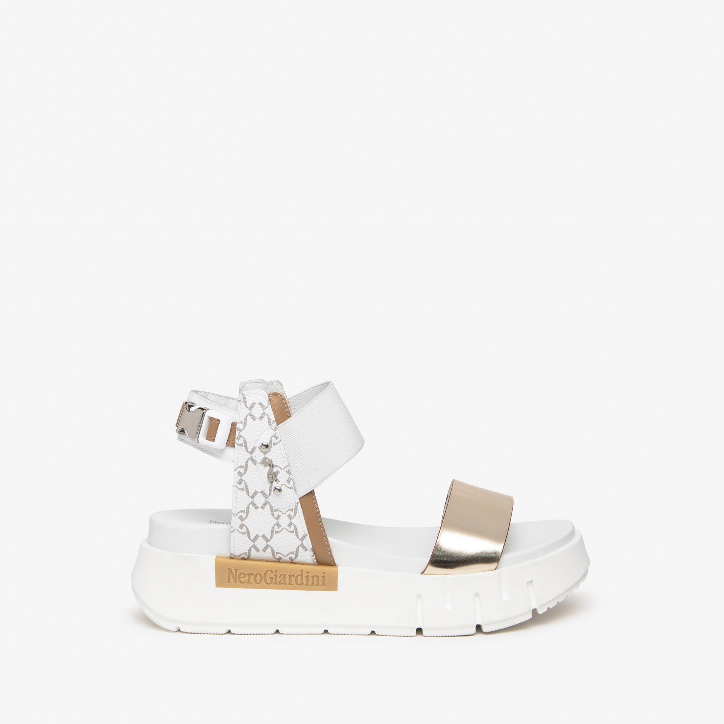 Weiße Tarascon-Sandalen