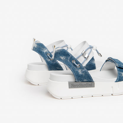 Sandales Tarascon Bleues