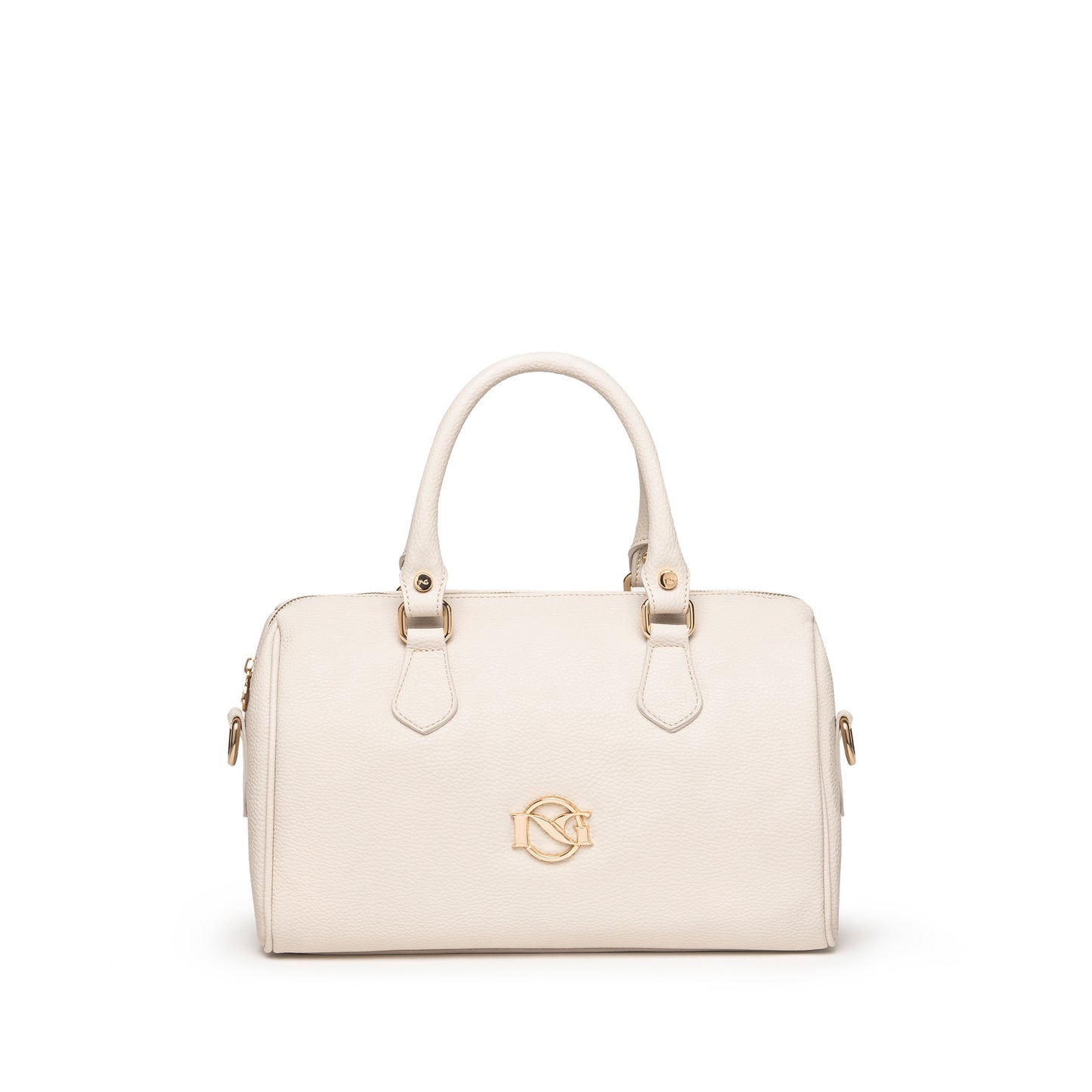 Beige Bowlingtasche