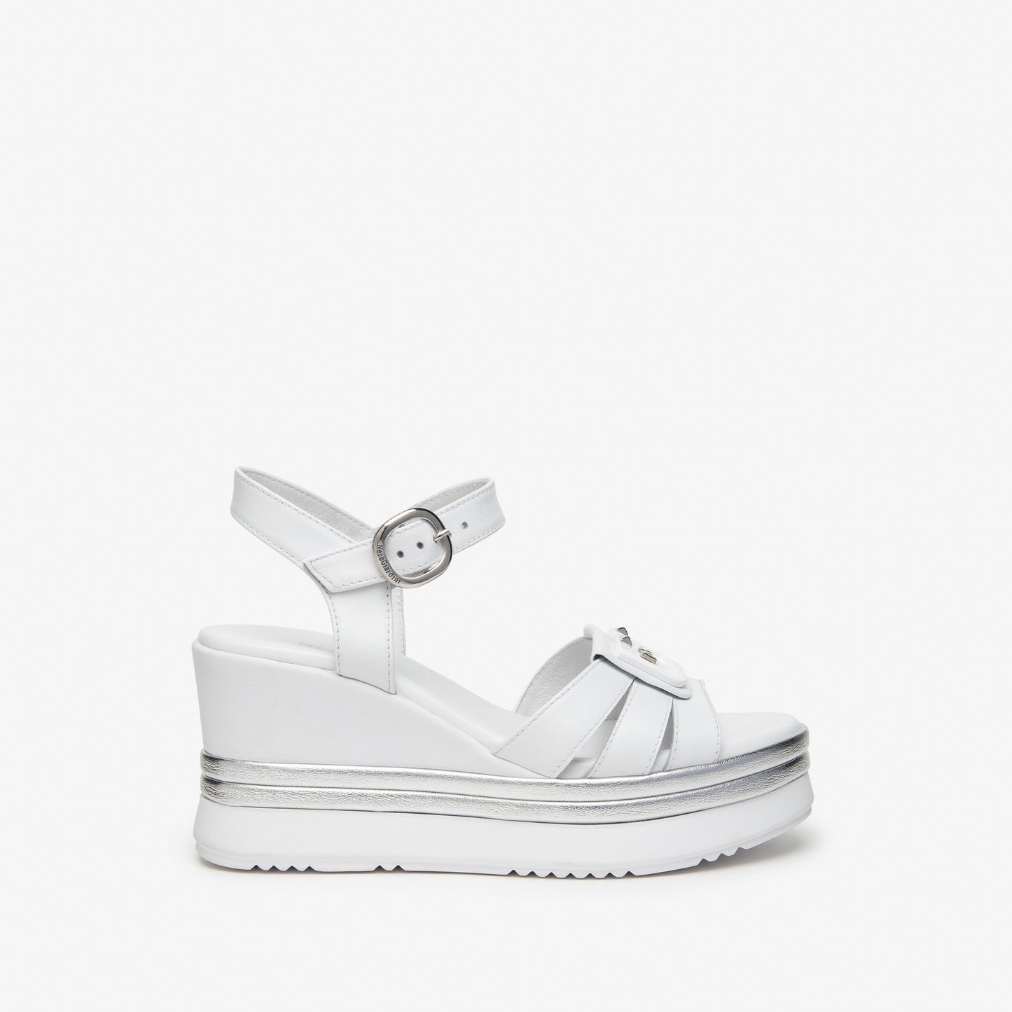 Weiße Cassiopeia-Sandalen 