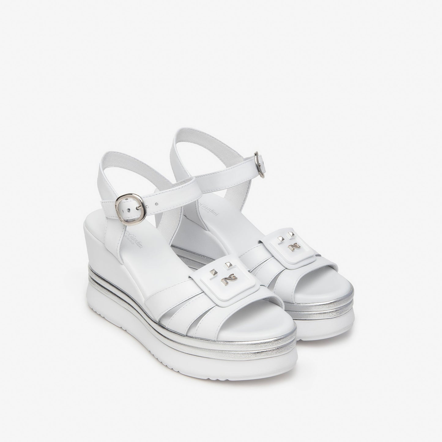 Weiße Cassiopeia-Sandalen 