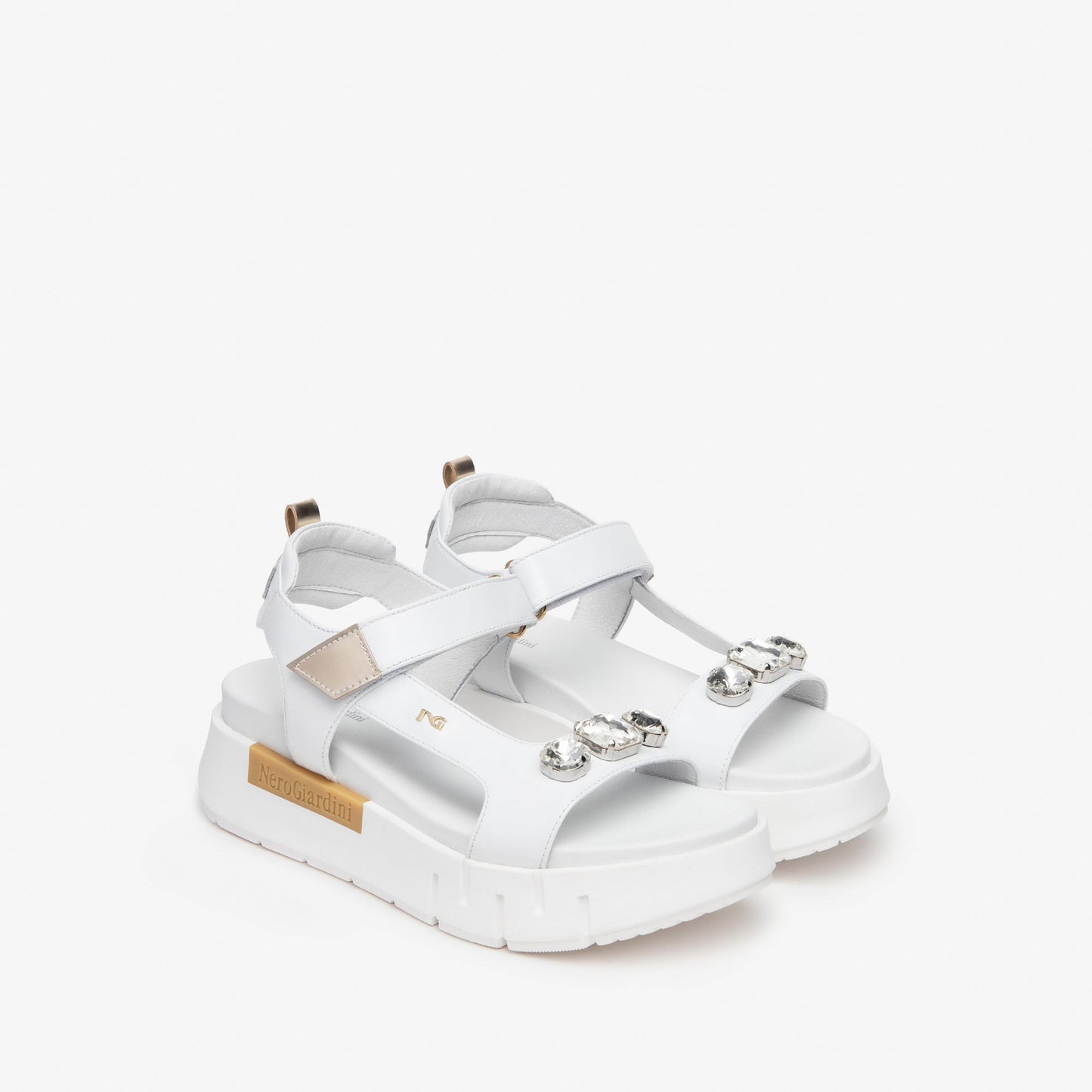 Weiße Ysalis-Sandalen 