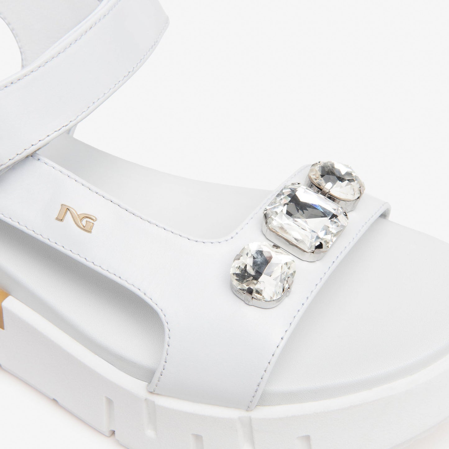 Weiße Ysalis-Sandalen 