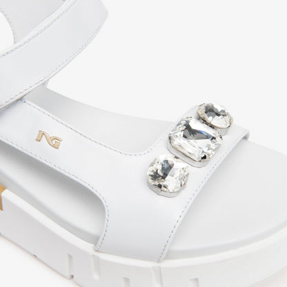 Weiße Ysalis-Sandalen 