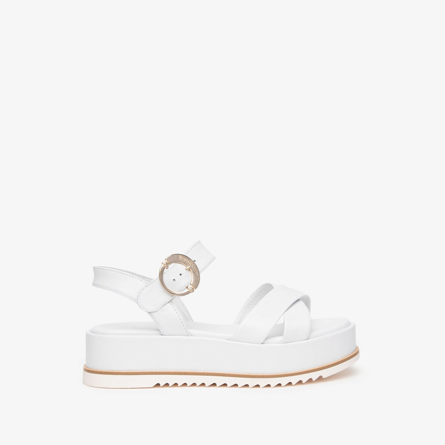 Weiße Jesse-Sandalen 
