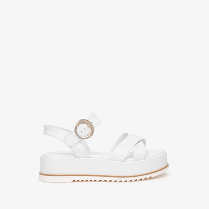 Weiße Jesse-Sandalen 