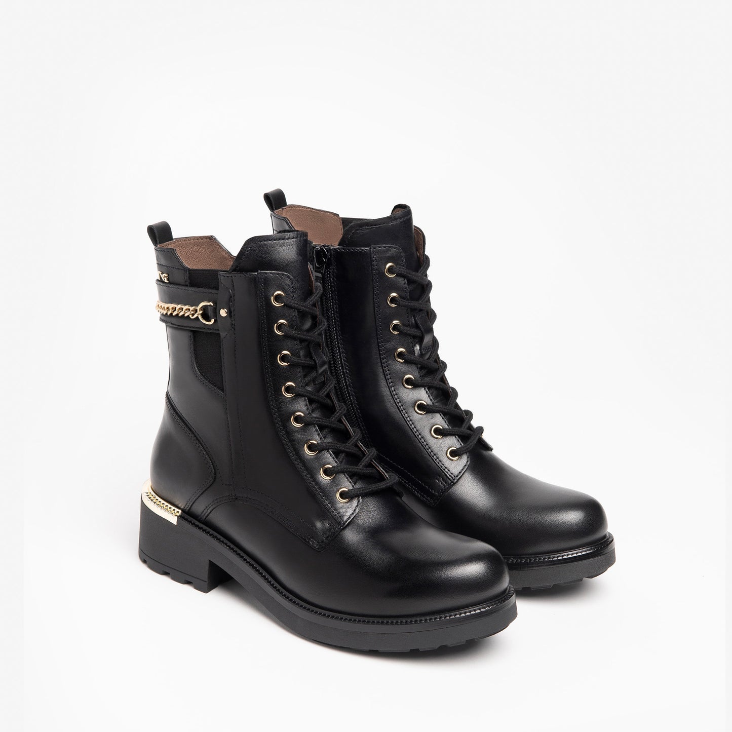 Schwarze Pomona-Stiefel