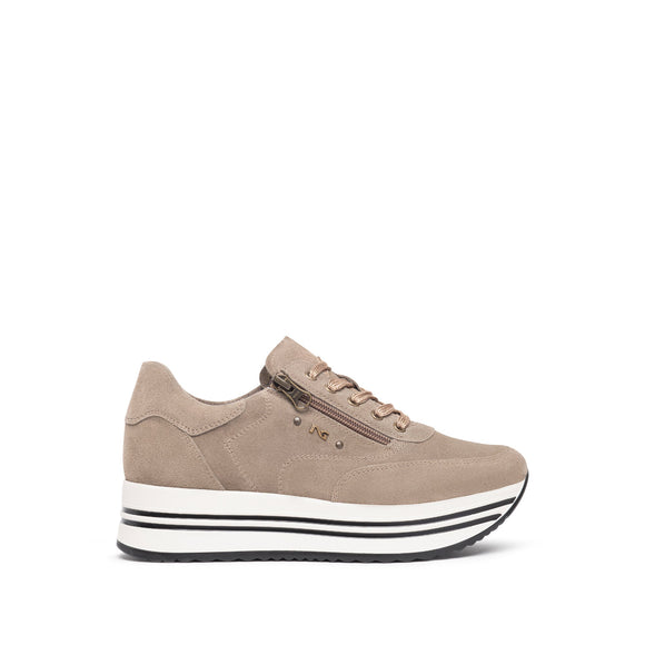Baskets Modesto Beiges femmes NeroGiardini France nouvelle collection automne hiver 2023
