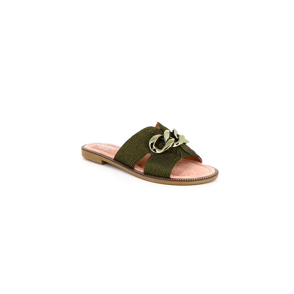Mules Slave Kaki femmes Cassis Belgique Liège